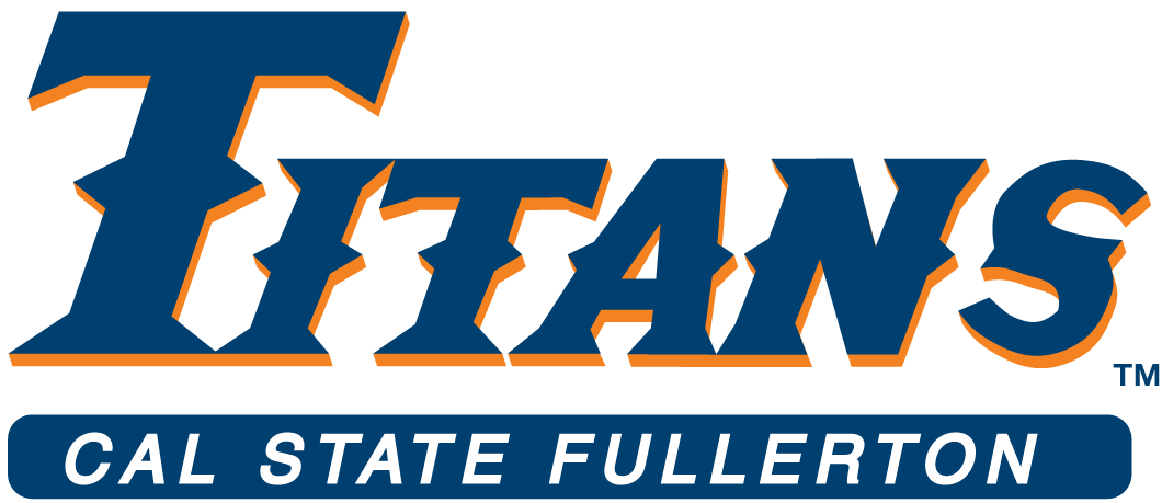 Cal State Fullerton Titans 1992-2009 Wordmark Logo 04 vinyl decal